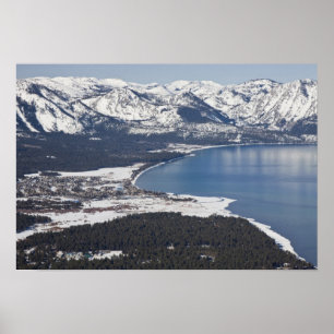 Pittoresk utsikt över Lake Tahoe, USA Poster