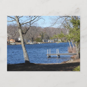 Pittoreska Connecticut Lake Vykort