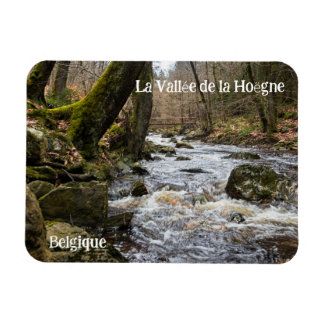 Pittoreska Hoegne Valley forsar Magnet