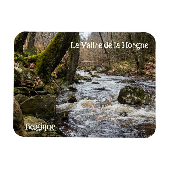 Pittoreska Hoegne Valley forsar Magnet (Horisontell)