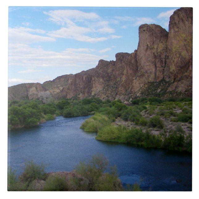 Pittoreska Saguaro Lake  Kakelplatta (Framsidan)