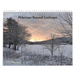 Pittoreska säsongslandskapskalender kalender