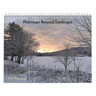 Pittoreska säsongslandskapskalender kalender