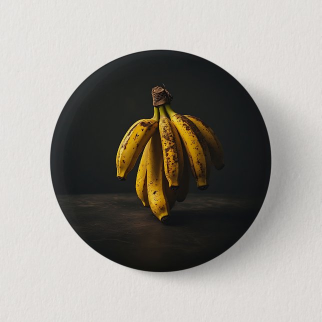 Pittoreska stående bananer knapp (Framsida)