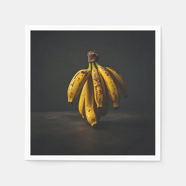 Pittoreska Stående Bananer Pappersservett (Framsidan)
