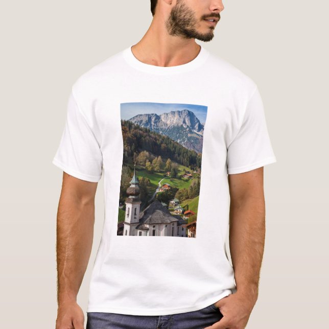 Pittoreskt bayerskt samhälle, Tyskland Tee Shirt (Framsida)