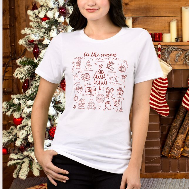 Pittsamt Handritat Klotter Rött T Shirt (Skapare uppladdad)