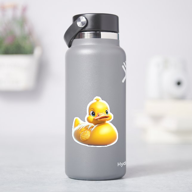 Pittsamt söt gul gummigubbe dekal (HydroFlask)