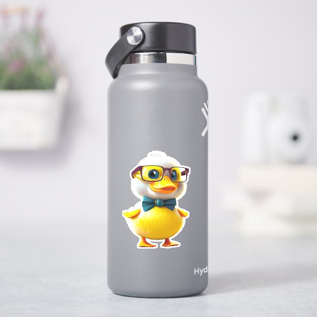 Pittsamt söt gul gummigubbe dekal (HydroFlask)