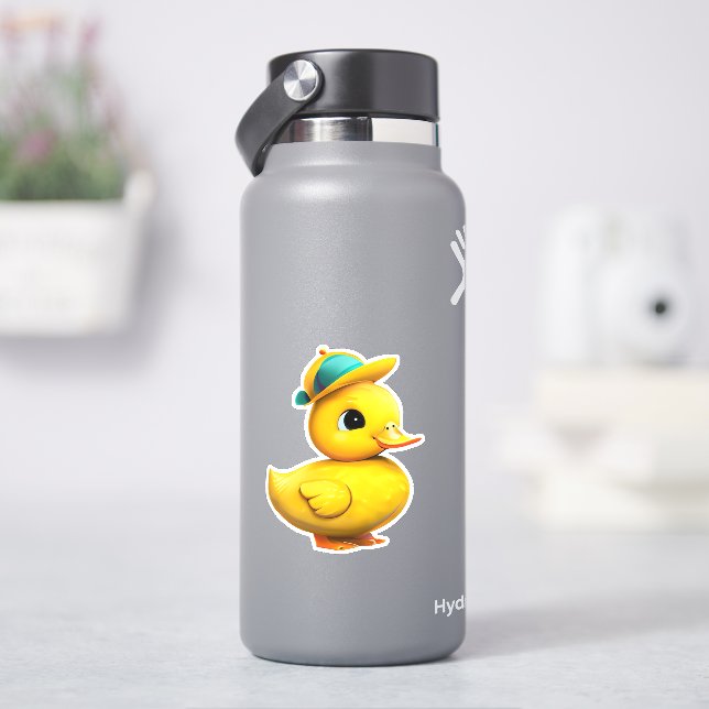 Pittsamt söt gul gummigubbe dekal (HydroFlask)