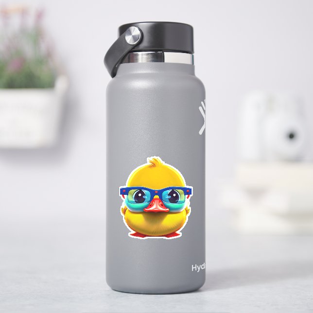 Pittsamt söt gul gummigubbe dekal (HydroFlask)