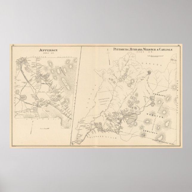 Pittsburg, Hubbard, Webster, Carlisle, Jefferson Poster (Framsidan)