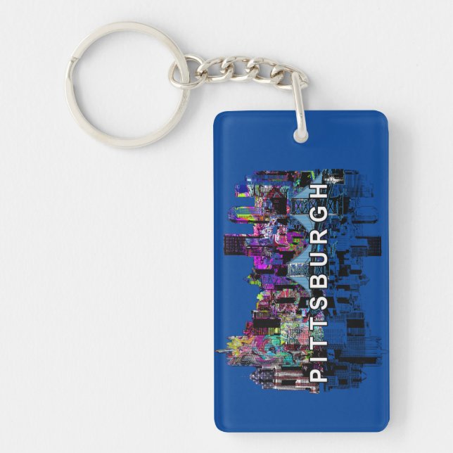 Pittsburg, Pennsylvania i graffiti Keychain (Framsidan)