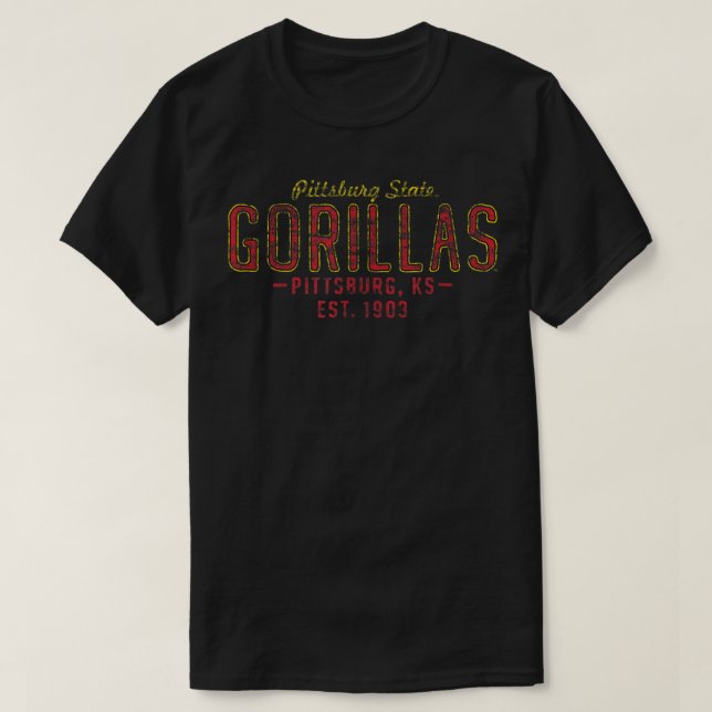 PITTSBURG STATE UNIVERSITETEN DISTRESSED PS-MERCH- T SHIRT (Design framsida)