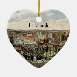 Pittsburgh 1931 julgransprydnad keramik