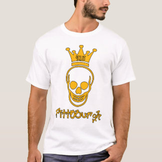 Pittsburgh 412 skalleskjorta - svart och guld tee