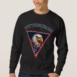 Pittsburgh American Örn Lång Ärmad Tröja
