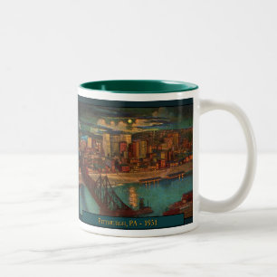 Pittsburgh av Moonlight Coffee Mugg