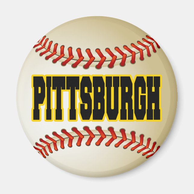 PITTSBURGH BASEBALL MAGNET (Framsidan)