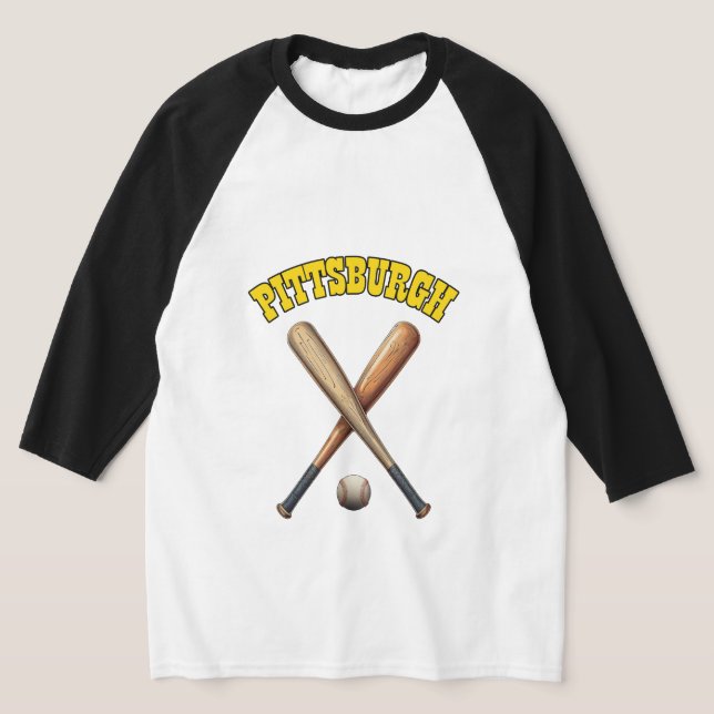 Pittsburgh Baseball T Shirt (Laydown)