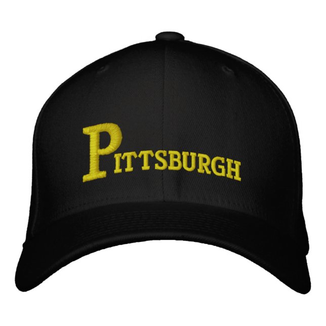 Pittsburgh Big P Olde Fashioned Broderad Keps (Framsida)