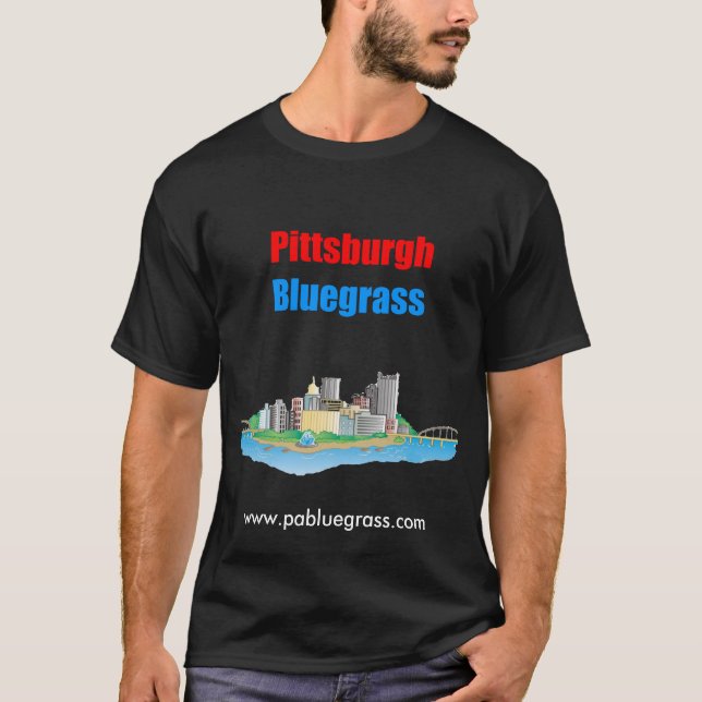 Pittsburgh blågräsmörk t-shirt (Framsida)