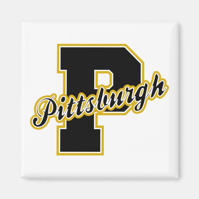 Pittsburgh Brev Magnet (Framsidan)