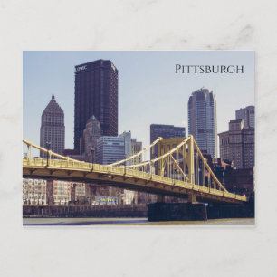 Pittsburgh Bridge och Byggnad Vykort