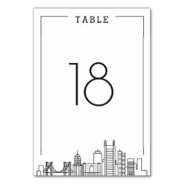 Pittsburgh Bröllop | BORDSNUMMER