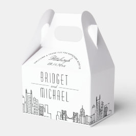 Pittsburgh Bröllop | City Skyline Presentaskar