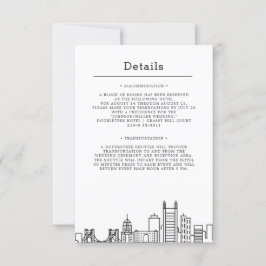 Pittsburgh Bröllop | Gästuppgifter Inbjudningar