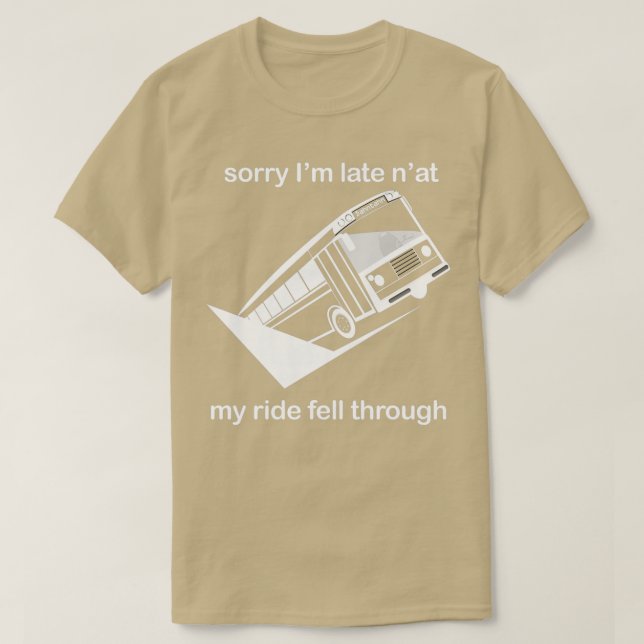 Pittsburgh Buss i Sinkhål Commuter Buss i Sinkhol T Shirt (Design framsida)