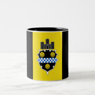 Pittsburgh City flagga Två-Tonad Mugg