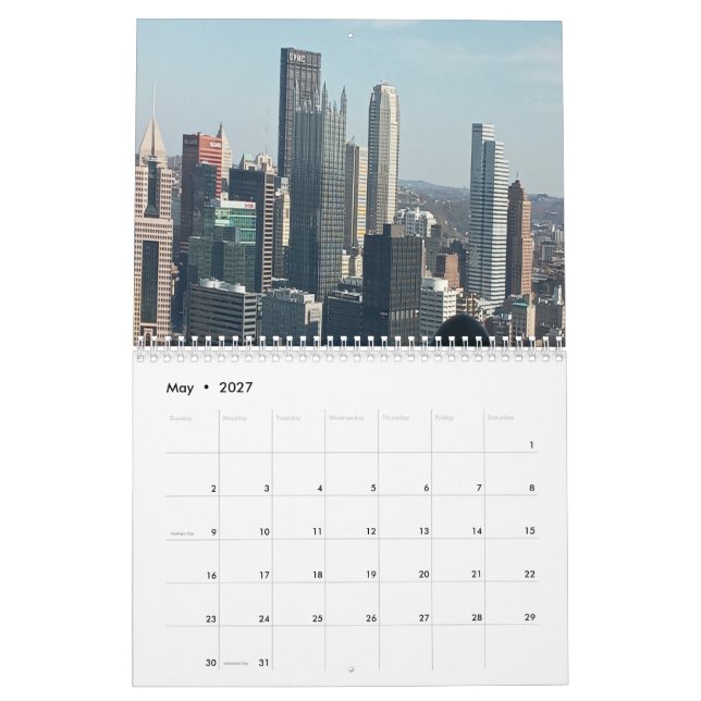 Pittsburgh City Kalender (May 2027)