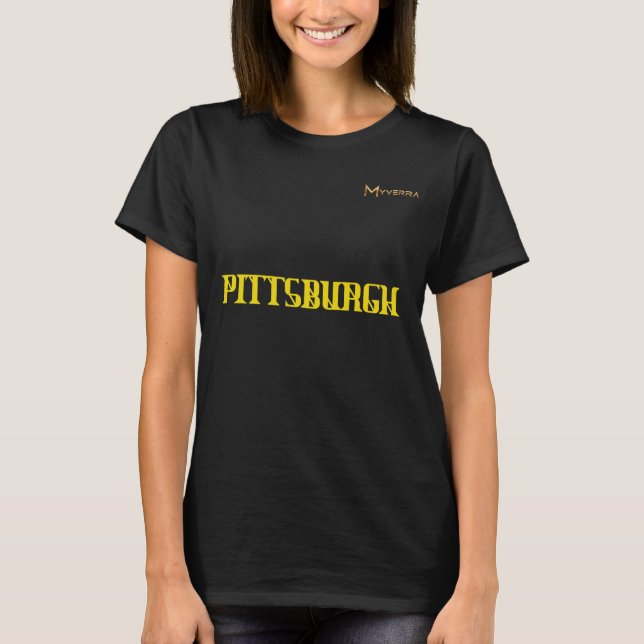 Pittsburgh City T Shirt (Framsida)