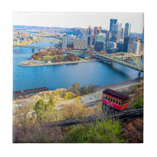 Pittsburgh Cityscape Kakelplatta