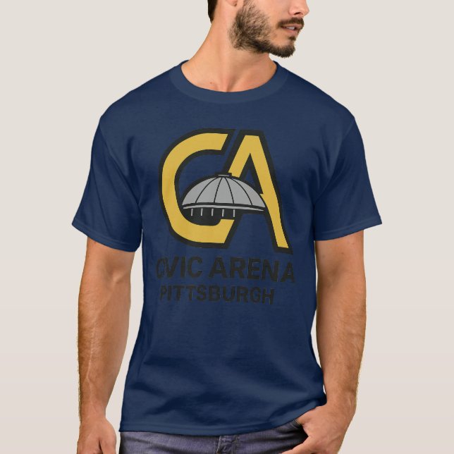 Pittsburgh Civic Arena Tribute Design T Shirt (Framsida)