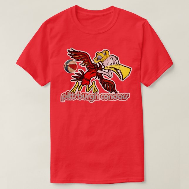 Pittsburgh Condors Basketball T Shirt (Design framsida)