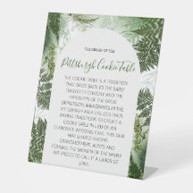 PITTSBURGH COOKIE BORD SIGN BRÖLLOP