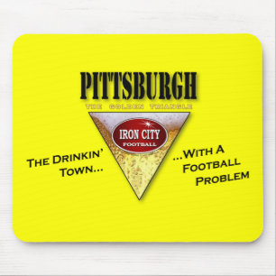 Pittsburgh Drinkin'Town med ett fotbollsproblem Musmatta