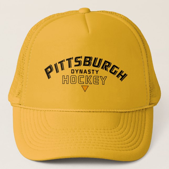 Pittsburgh Dynasty Hockey Guld Truckerkeps (Framsida)