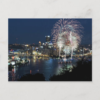 Pittsburgh Fireworks Vykort