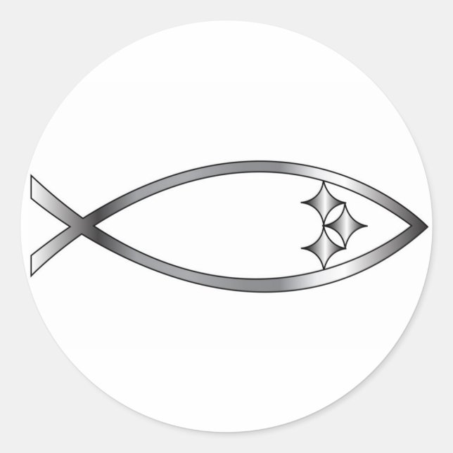 Pittsburgh Fish Runt Klistermärke (Framsida)