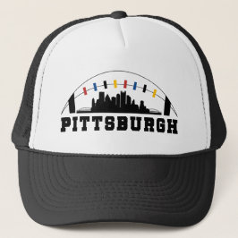 Pittsburgh Football Skyline Hat Keps