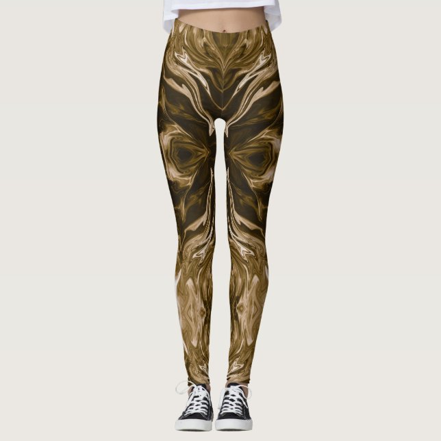 Pittsburgh guld- och svart damasker leggings (Framsida)