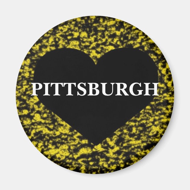 Pittsburgh Heart Magnet (Framsidan)
