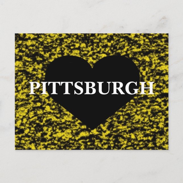 Pittsburgh Heart Vykort (Framsida)
