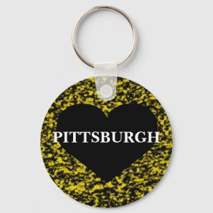 Pittsburgh hjärta nyckelring