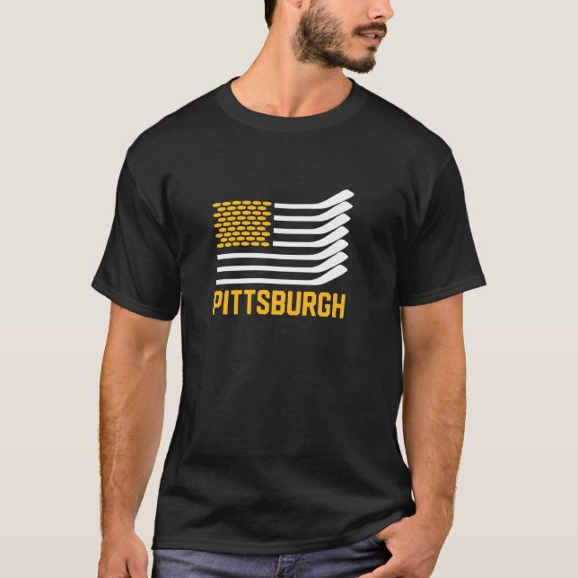 Pittsburgh Hockey är American Pullover T Shirt (Framsida)