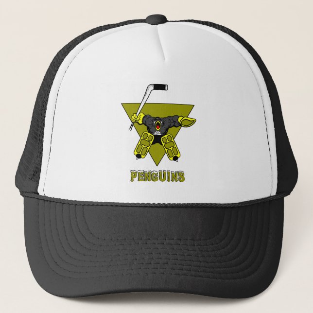 Pittsburgh Hockey Goalie Hat Truckerkeps (Framsida)
